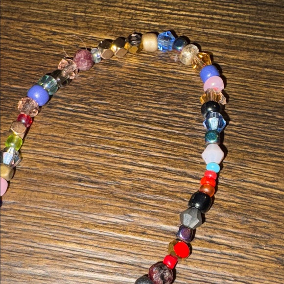 Hand Crafted Multicolor Beaded Bracelet with Guitar Charm - Picture 5 of 5